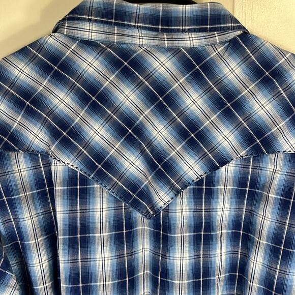 Wrangler Men XL button down shirt American Cowboys Western Stitching Snap Cotton - Picture 5 of 14